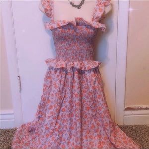 Amanda uprichard smocked mini dress